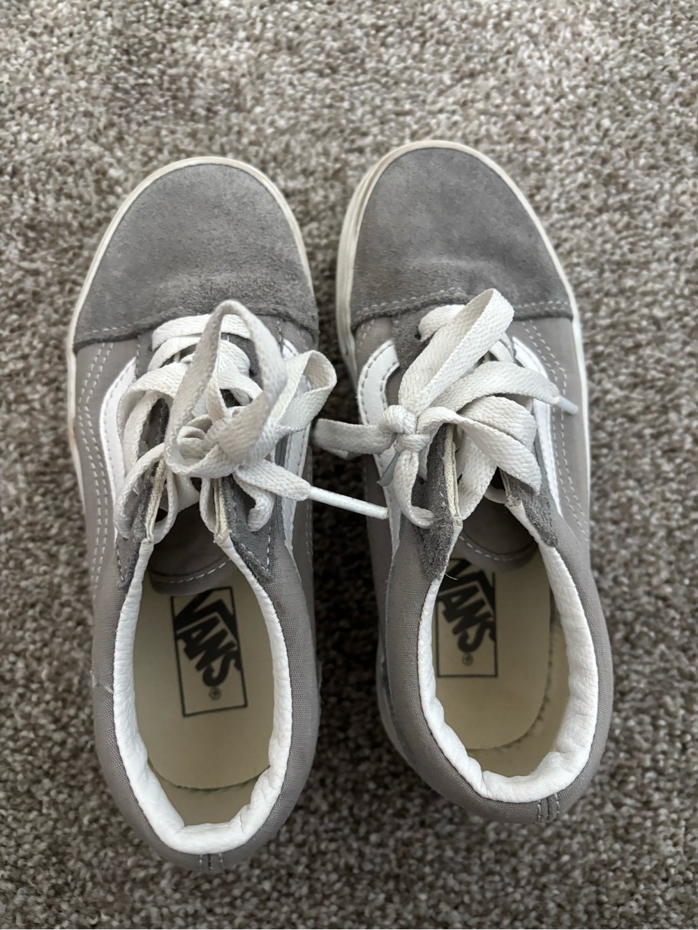 Vans Old Skool Suede Grey Chambray Sneakers